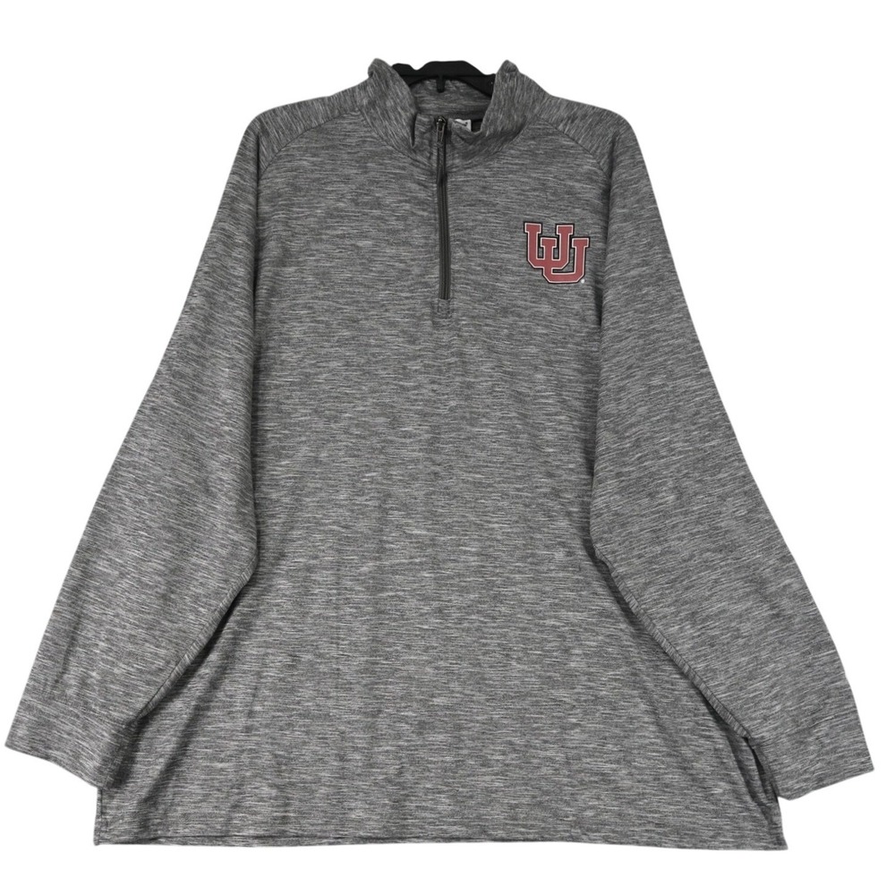 University of Utah Utes Champion 1/4 Zip Pullover Mens 2XL Gray Activewear